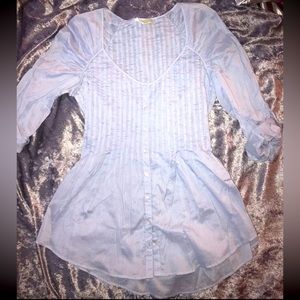 XS Anthropologie Tiny Tucks Tunic XS (0-2)